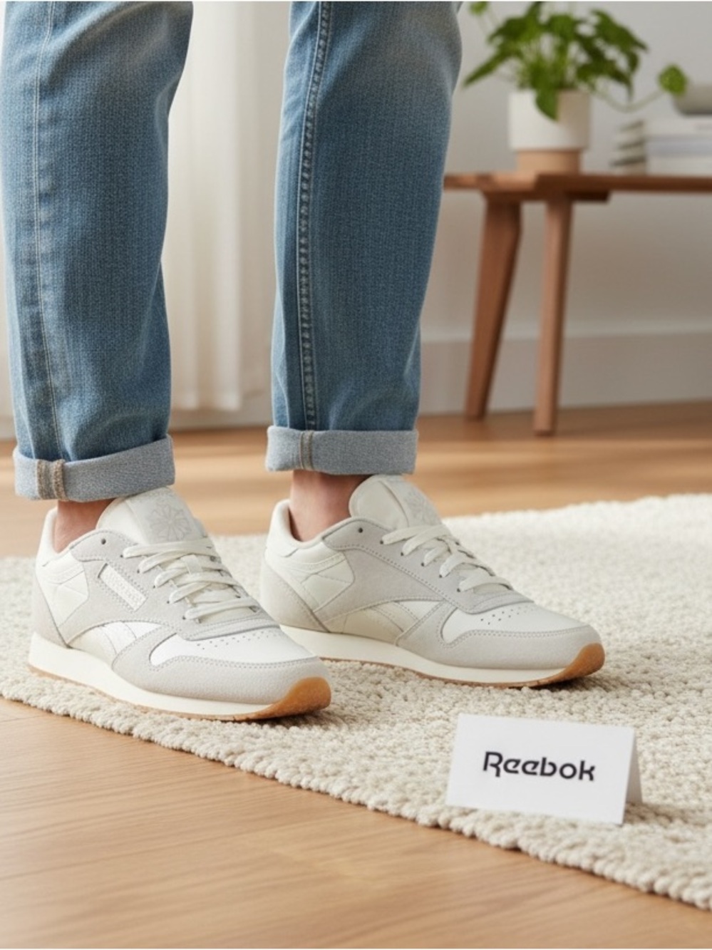 Reebok Classic Leather SP Women’s Sneakers Chalk White Alabaster Gum Sole